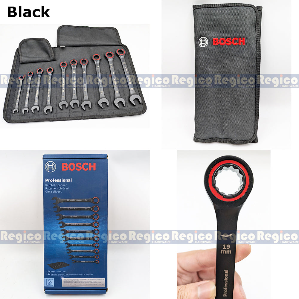 Bosch 10pcs Set Ratchet Spanner Bosch Accessories