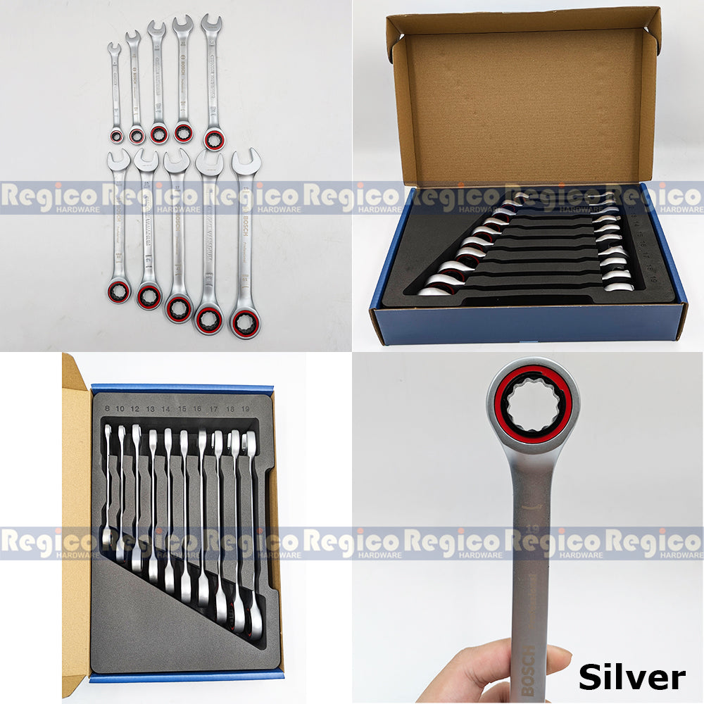 Bosch 10pcs Set Ratchet Spanner Bosch Accessories