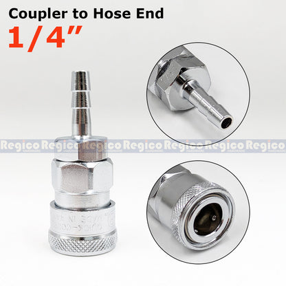 THB Coupler Type Adapter 1/4" | Male Female Hose Plug | Pneumatic Air Quick Coupler Fitting Adapter Reducer Fitting