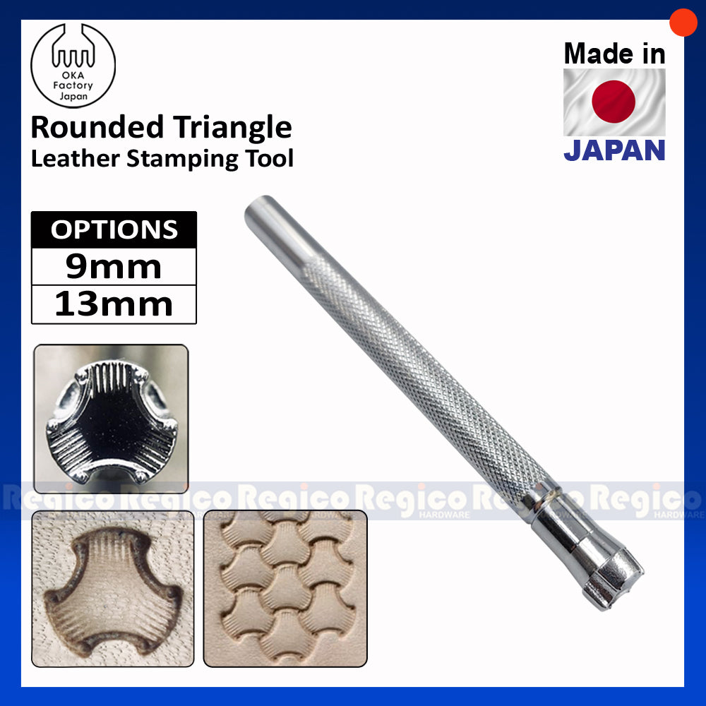 Oka Rounded Triangle Leather Engraving and Embossing Stamping Tool Leather Craft