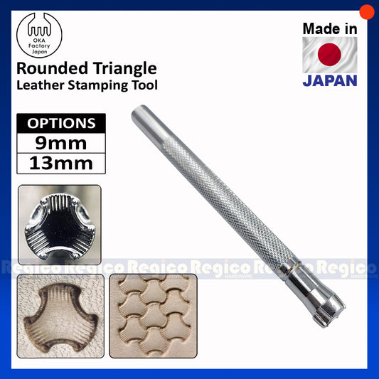 Oka Rounded Triangle Leather Engraving and Embossing Stamping Tool Leather Craft