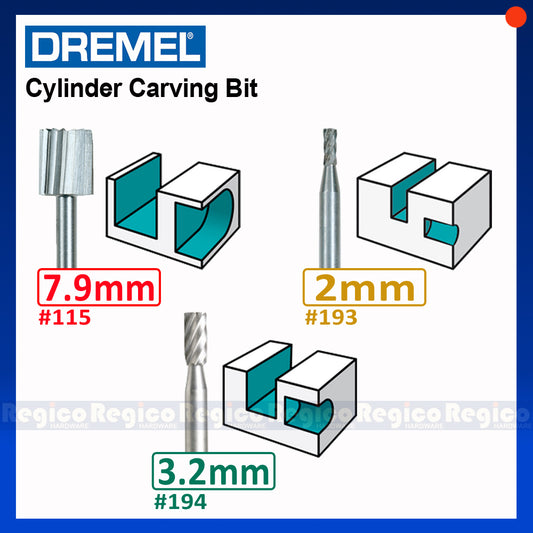 Dremel 115 193 194 Cylinder Carving Bit Dremel Accessories