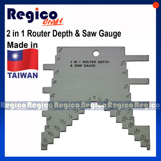 Regicocraft 2 in 1 Router Depth and Saw Gauge #00033