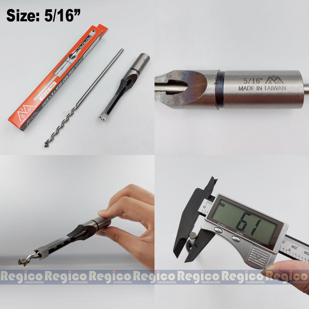 Regicocraft Hollow Square Hole Saw Mortiser Mortise Mortising Chisel Drill Wood Bit