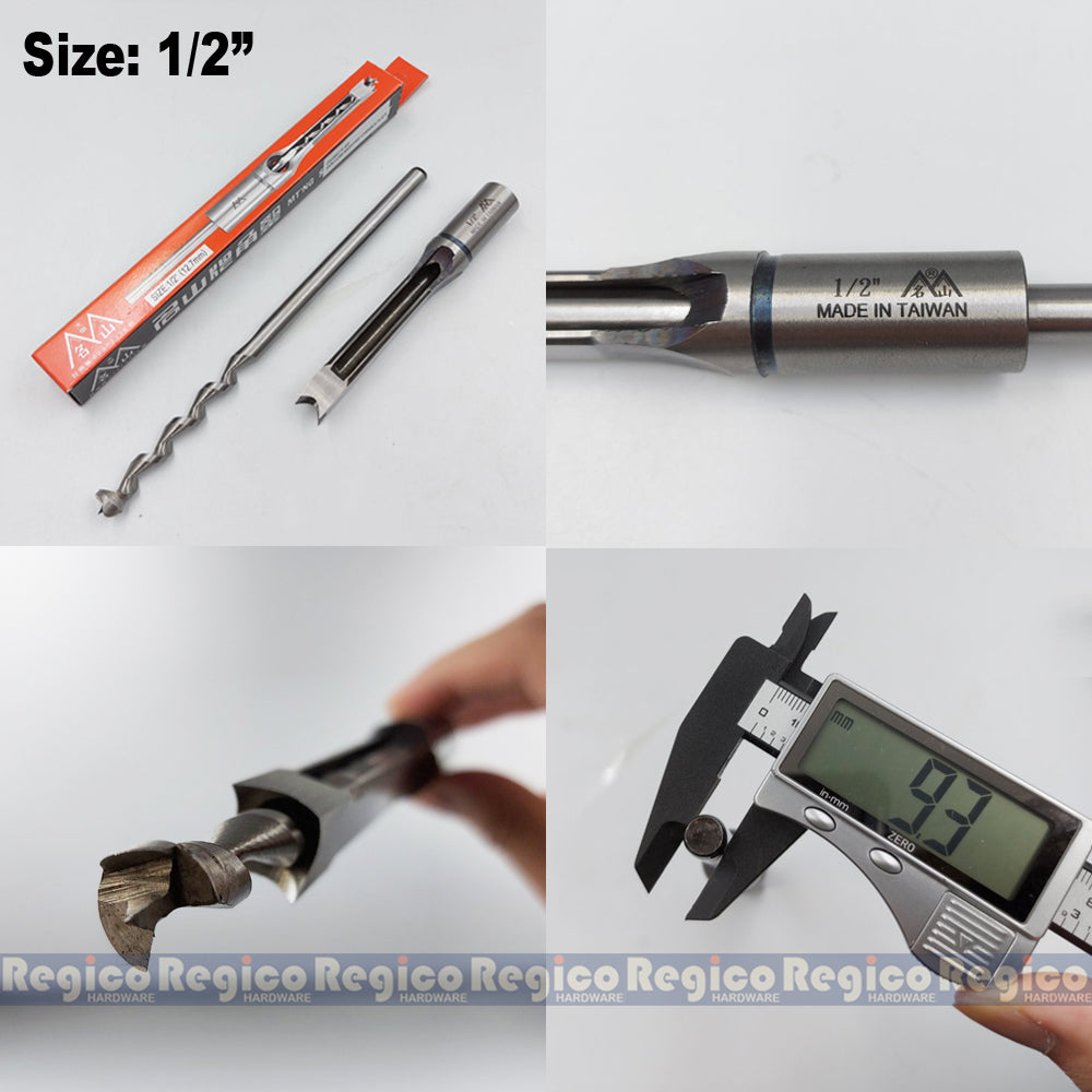 Regicocraft Hollow Square Hole Saw Mortiser Mortise Mortising Chisel Drill Wood Bit