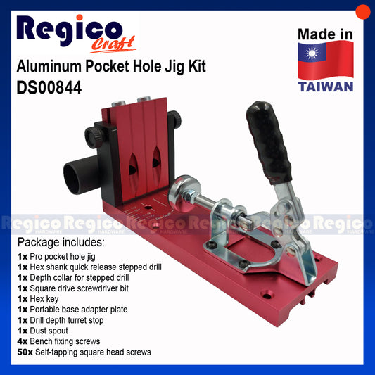Regicocraft Aluminum Pocket Hole Jig Kit #00844