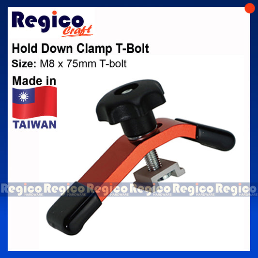 Regicocraft M8 x 75mm Hold Down Clamp with T-Bolt #92401