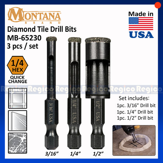 Montana MB-65230 Diamond Tile Drill Bit Set