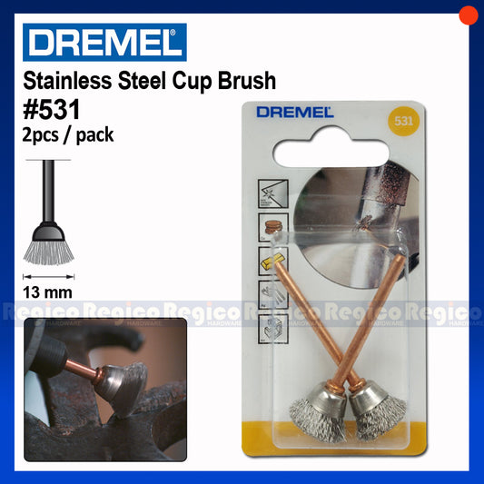 Dremel 13mm Stainless Steel Wire Cup Brush 531 Dremel Accessories