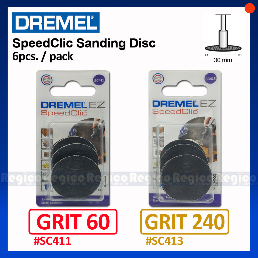 Dremel SpeedClic Sanding Disc Grit 240 60 SC411 SC413 Dremel Accessories