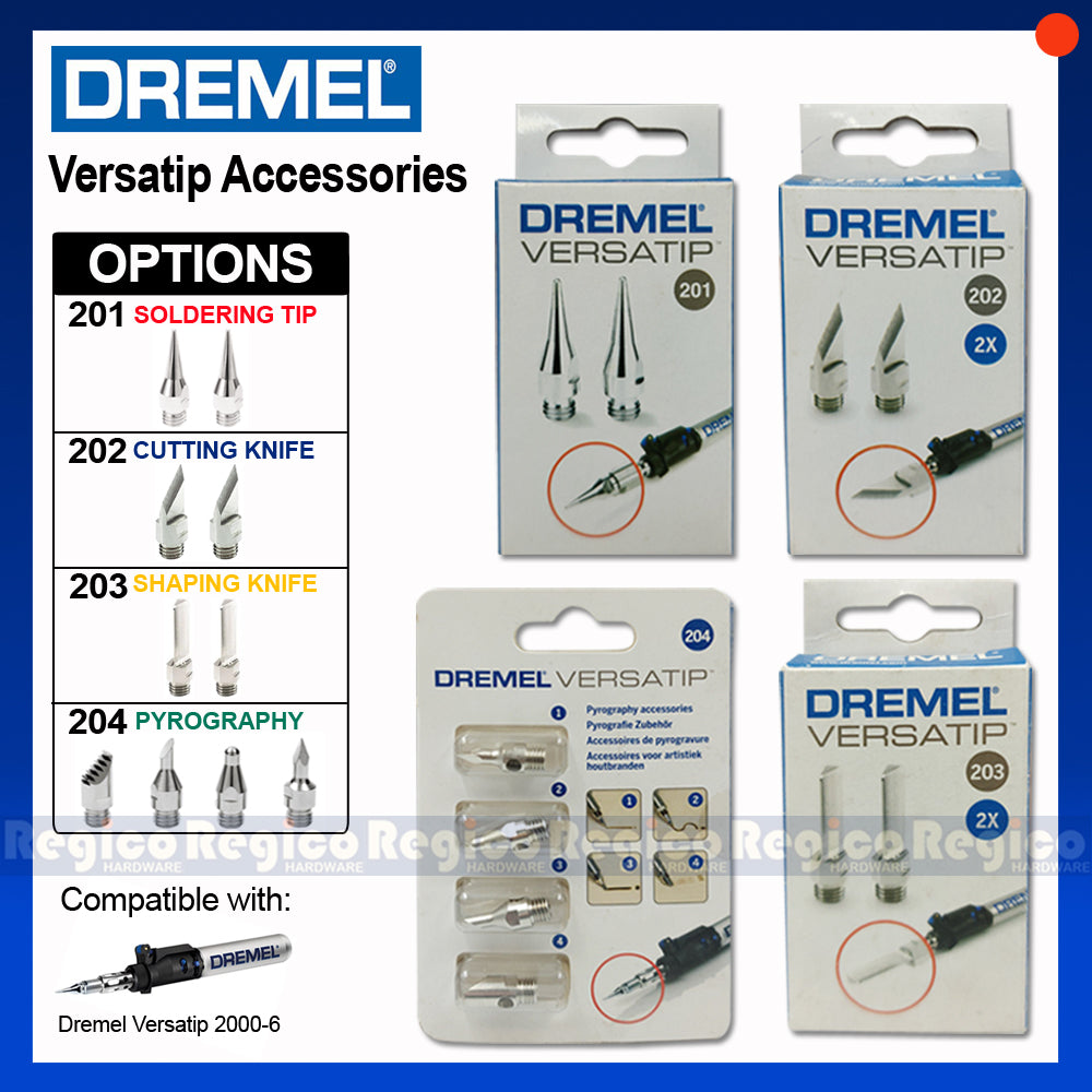 Dremel 201 202 203 204 Shaping Cutting Knife Soldering Tip Pyrography Versatip Accessories Dremel Accessories
