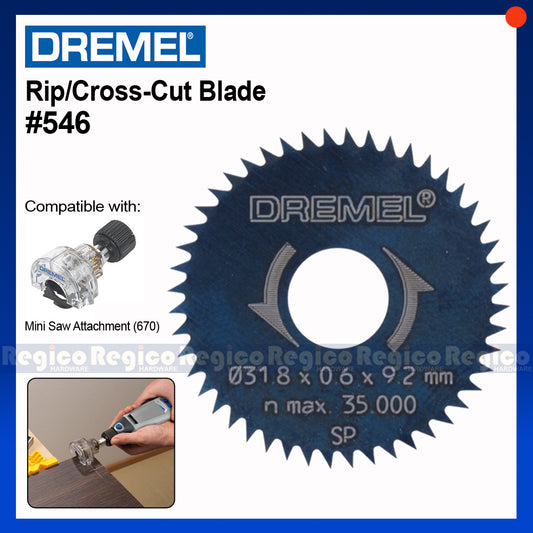 Dremel 546 Rip/Cross Cut Blade for Mini Saw Attachment