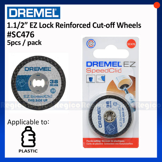 Dremel #SC476 1-1/2  EZ Lock Speed Clic Reinforced Cut-off Wheel Dremel Accessories