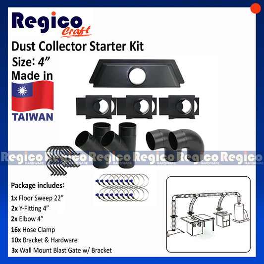 RegicoCraft Dust Collector Starter Kit 4" #00665