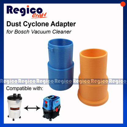 Regicocraft Dust Cyclone Adapter for GAS 12-25 and GAS 15 Vacuum Cleaners ONLY #00319