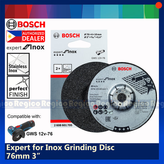 Bosch Expert for Inox 76mm 3' Grinding Disc for GWS 12v-76 Bosch Accessories