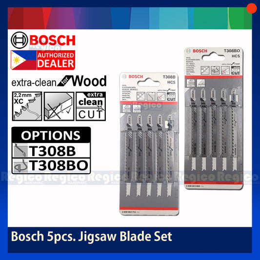 BOSCH Jigsaw Blade Set Extra Clean for Wood 5pcs/set Bosch Accessories