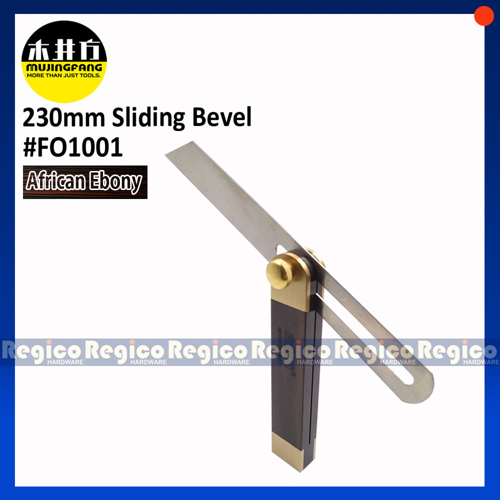 Mujingfang African Ebony Sliding T Bevel Angle Finder Woodworking Tool (FO1001)