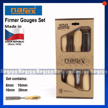 Narex Firmer Gouges Set (#8635)