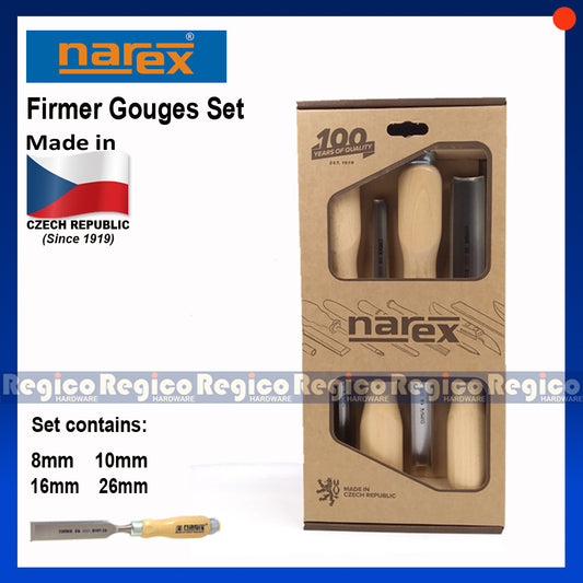 Narex Firmer Gouges Set (#8635)