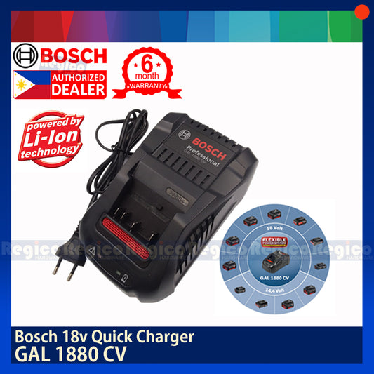 BOSCH GAL 1880 CV 18v Solo Quick Charger (Charger only) Bosch Cordless 18v Accessories