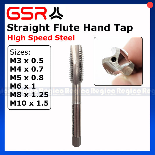 GSR Metric High Speed Steel Machine Tap Spiral Point for Thru Hole
