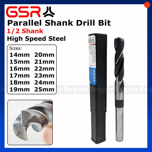 GSR Reduce Shank High Speed Steel Drill Bit Metric 1/2 Shank