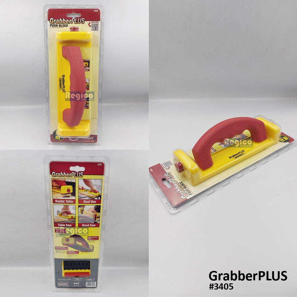 Milescraft Grabber Pro Plus Push Block for Table Saws Router Tables Band Saws & Jointers