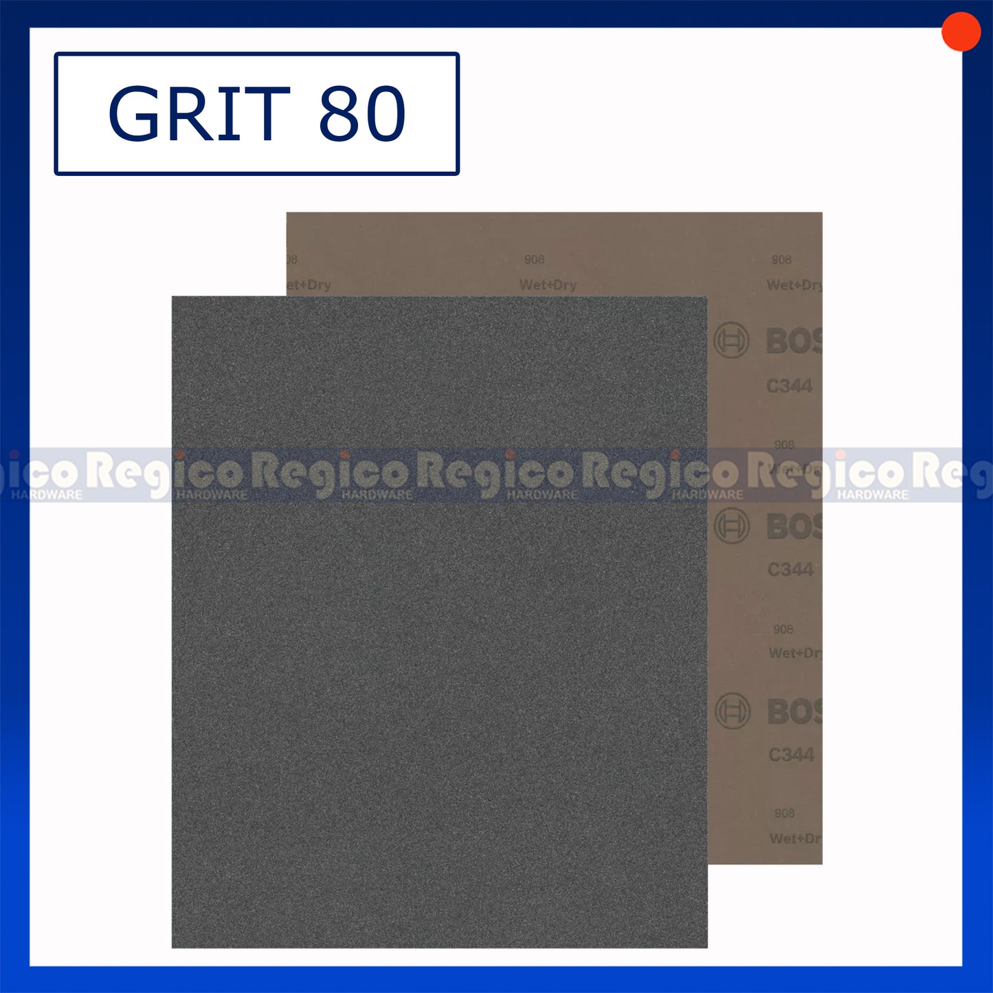 Bosch Hand Sanding Sheet Grit G60 G80 G100 G120 G150 G180 Bosch Accessories