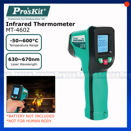 Proskit -50°C to 600°C Infrared Thermometer Thermoscanner MT-4602 (NOT FOR HUMAN BODY)