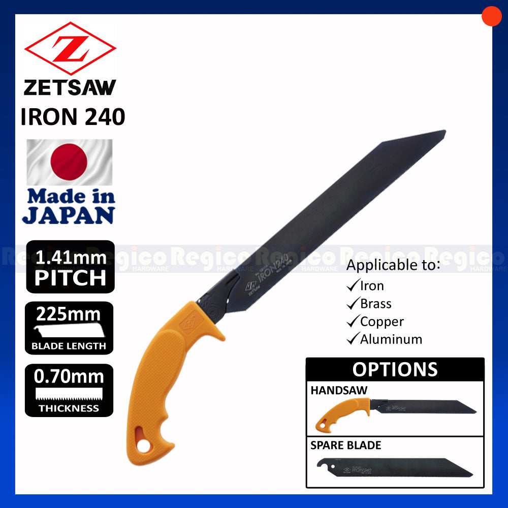 Zetsaw Iron 240 Hand saw for Metal Hacksaw