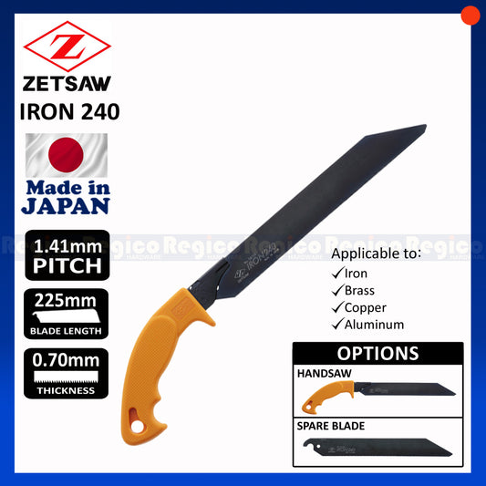 Zetsaw Iron 240 Hand saw for Metal Hacksaw