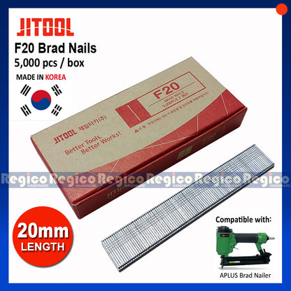 JITOOL Brad Nail Nailer Gauge 18 5000pcs/box