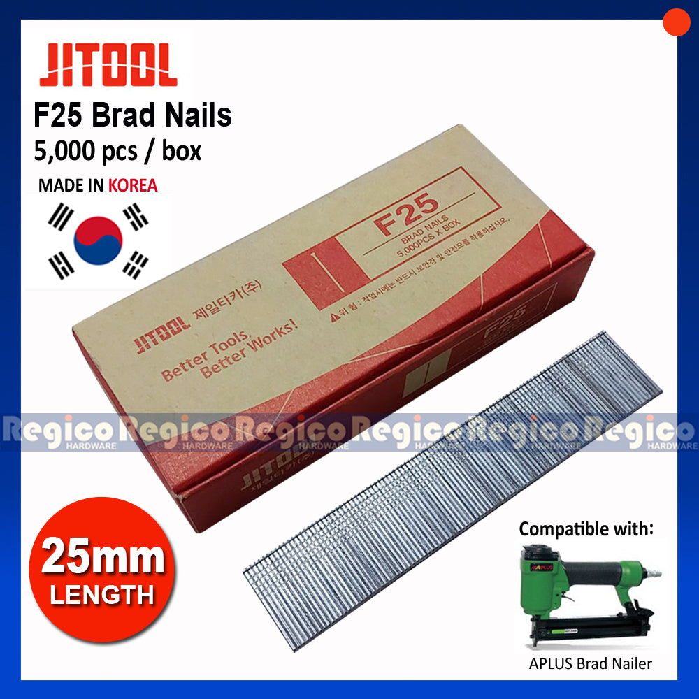JITOOL Brad Nail Nailer Gauge 18 5000pcs/box