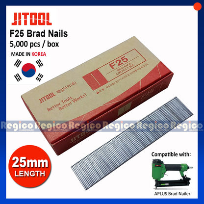 JITOOL Brad Nail Nailer Gauge 18 5000pcs/box