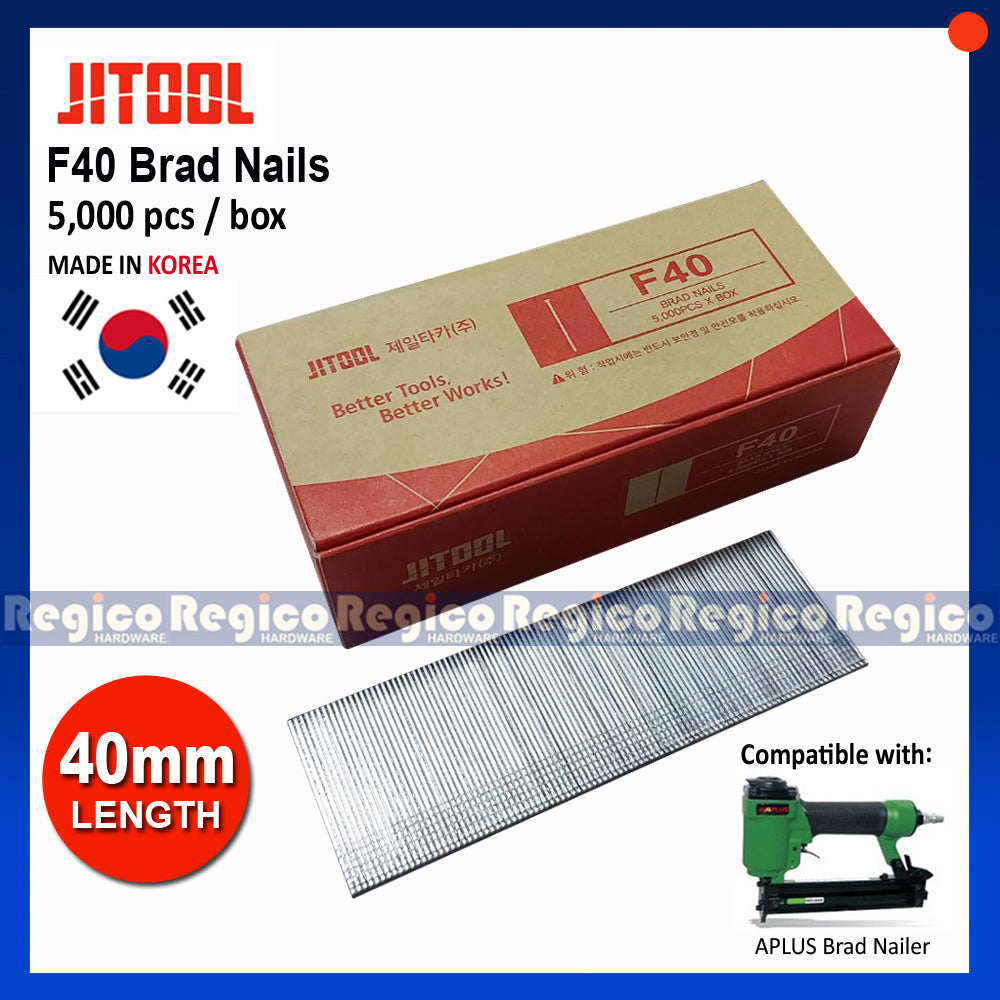 JITOOL Brad Nail Nailer Gauge 18 5000pcs/box