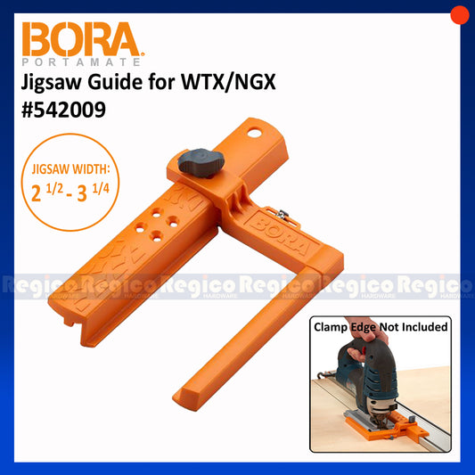 Bora Jigsaw Guide Sled for NGX / WTX Guide Rail Woodworking Track Saw Guide System 542009  (JIGSAW PLATE ONLY)