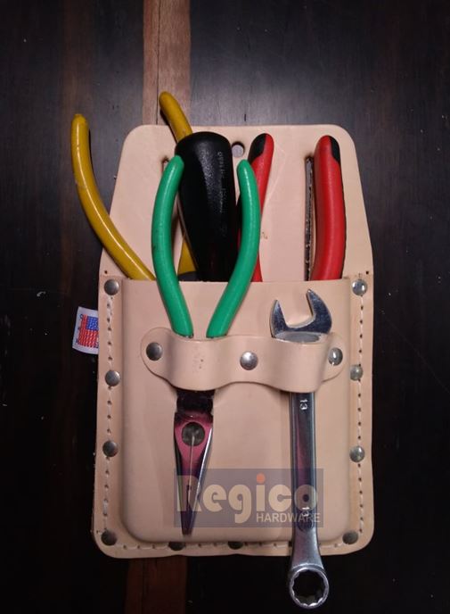 Kanroot Made in USA Top Grain lLeather Box Shaped Tool Pouch 409