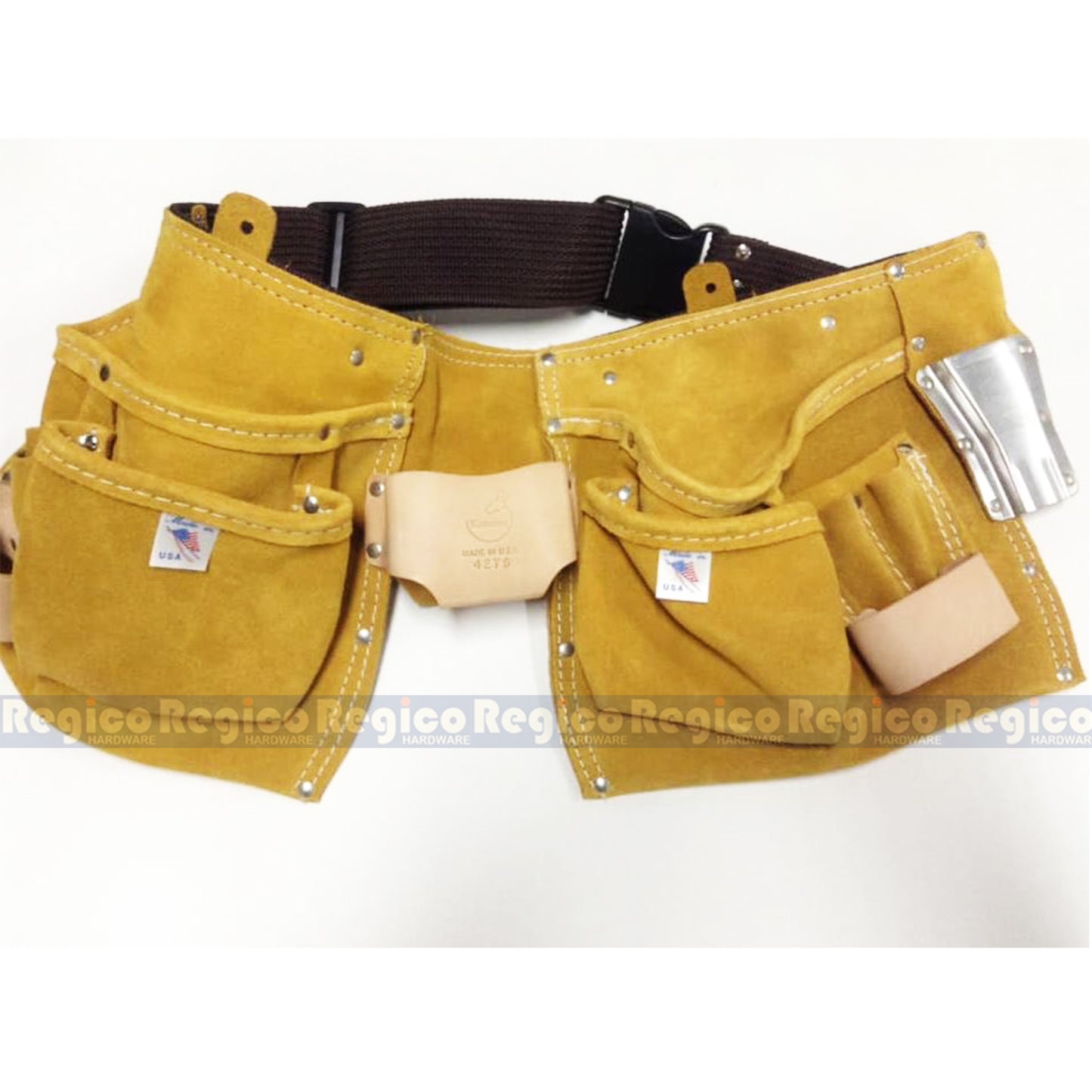 Kanroot Made in USA Leather Carpenter's Apron Tool Pouch Belt 427S