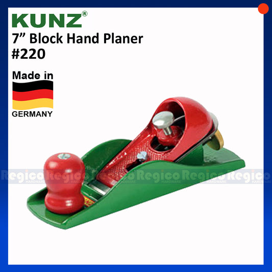 KUNZ Block Hand Planer #220, 175mm ( 7 ) Low Angle Iron seat