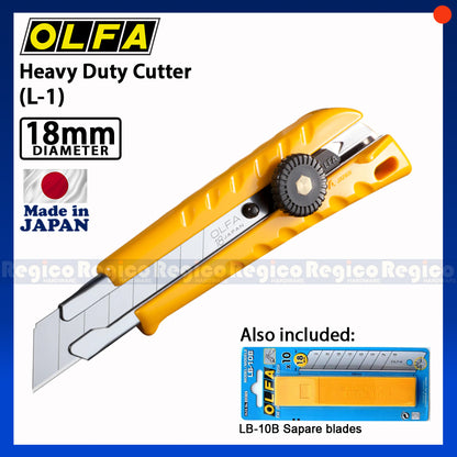 OLFA Cutter (L-1) with spare blades (LB-10B)