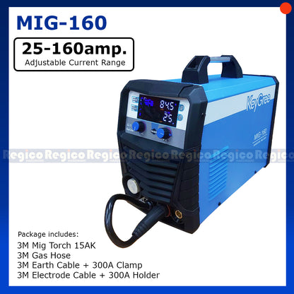 Keygree MIG Welding Machine One 1 Phase 220v x 60Hz MIG-140 MIG-160 MIG-200