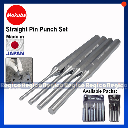 MOKUBA 150mm Japanese Straight Pin Punch Set