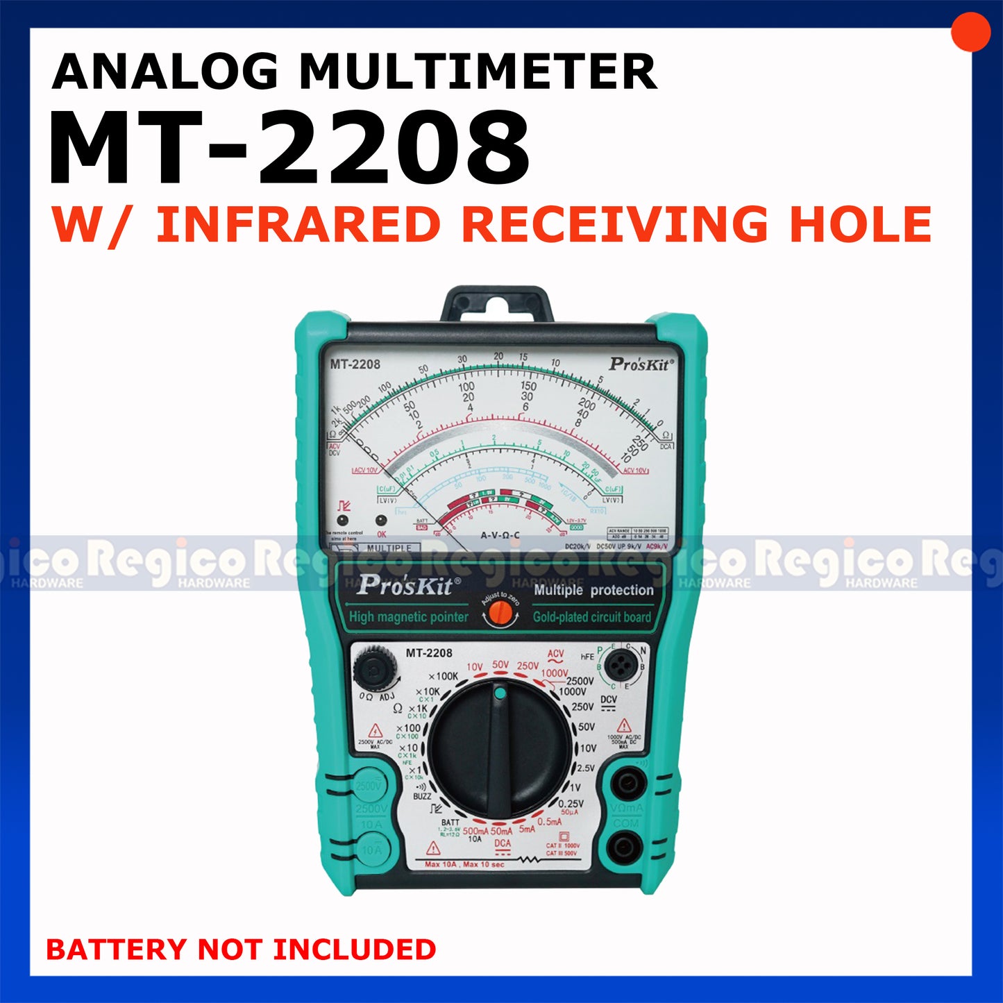 Proskit Analog Multi Meter Tester Multimeter Multitester Voltmeter Ammeter MT-2208 MT-2207