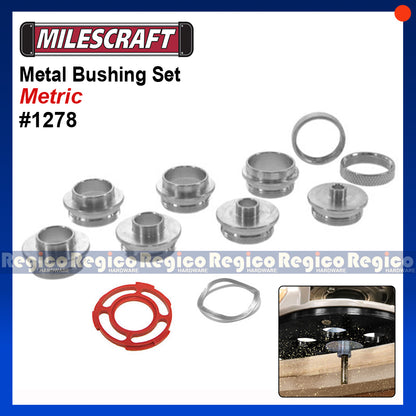 Milescraft 30.2mm Metal Bushing Set for Router Sub Base