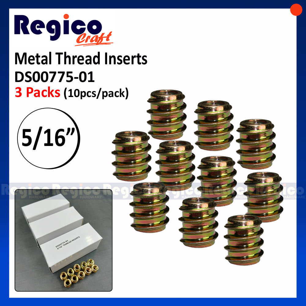 Regicocraft Metal Thread Inserts & T-Handle Wrench