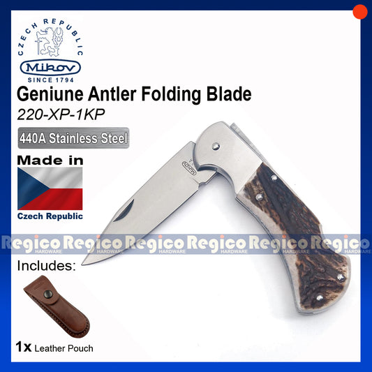 Mikov Genuine Antler Folding Pocket EDC Gardening Tool 220-XP-1KP