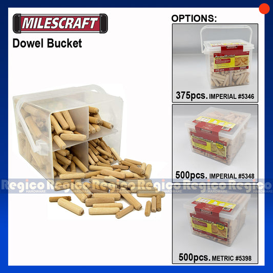 Milescraft Fluted Dowel Pin Bucket