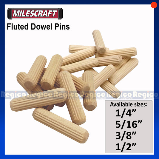 Milescraft Fluted Dowel Pin Woodworking Pin #5300 #5301 #5302 #5303 #5400 #5401 #5402 #5403