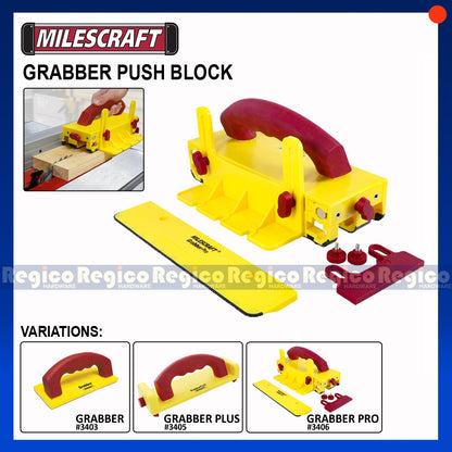 Milescraft Grabber Pro Plus Push Block for Table Saws Router Tables Band Saws & Jointers